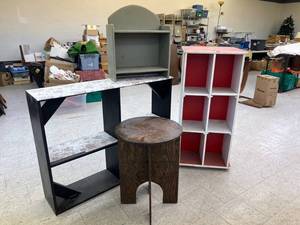 lot 175 image: Storage Cabinets, Small Table