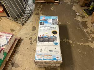 lot 4 image: Intex Prism Frame Greywood 15ft Pool Set
