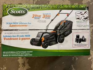 lot 7 image: Scotts 20V Lithium Ion Lawnmower