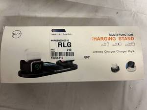 lot 40 image: 6-in-1 Multi-Function Charging Stand - Black