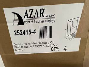 lot 52 image: 4 Pack of Azar Deep File Holders