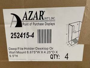 lot 58 image: 4 Pack of Azar Deep File Holders