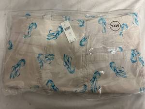 lot 65 image: Anthropologie Plus The Colette Cropped Wide Leg Pants