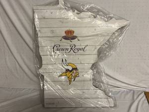 lot 70 image: Wooden Crown RoyalMinnesota Vikings Themed Cut Out