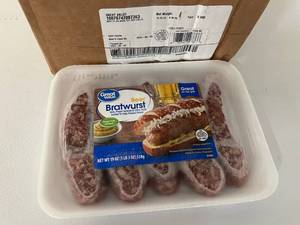 L. 12x 1lb3oz Beer Bratwurst