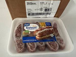 L. 12x 1lb3oz Beer Bratwurst