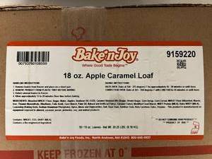 B. 6x 18oz Apple Carmel Loaf-Ready To Bake