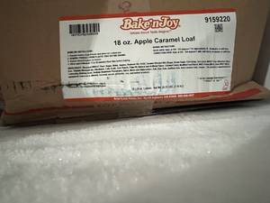 B. 6x 18oz Apple Carmel Loaf-Ready To Bake