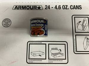 KK. 24x 4.6oz Armour Vienna Sausage-BBQ Flavor