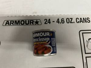 KK. 24x 4.6oz Armour Vienna Sausage-BBQ Flavor