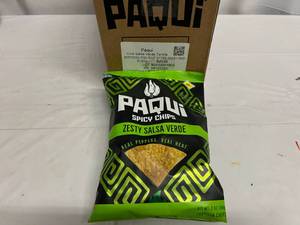 JJ. 6x 2oz Paqui Zesty Salsa Verde Chips