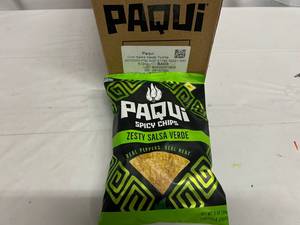 JJ. 6x 2oz Paqui Zesty Salsa Verde Chips