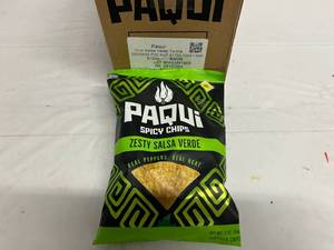 JJ. 6x 2oz Paqui Zesty Salsa Verde Chips
