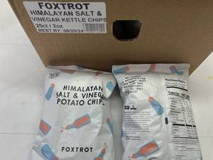 S. 25x 2oz Himalayan Salt & Vinegar Potato Chips
