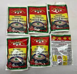 6x 6oz Instant Mexican Style Refried Beans-Casa Corona