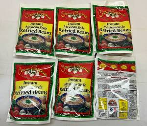 6x 6oz Instant Mexican Style Refried Beans-Casa Corona