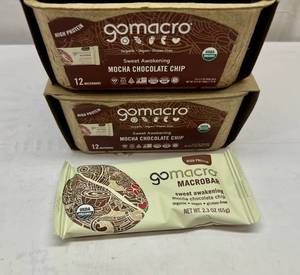 MM. 2x12 GoMacro Mocha Chocolate Chip-Box