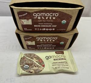 MM. 2x12 GoMacro Mocha Chocolate Chip-Box