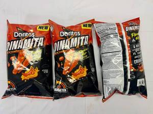 3x 9oz Doritos Dinamita Sticks-Flamin Hot Queso