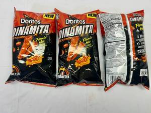 3x 9oz Doritos Dinamita Sticks-Flamin Hot Queso