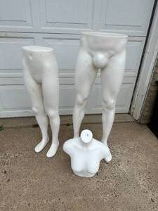 2 Sets of Mannequin Legs and Mannequin Bust