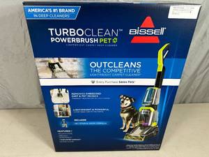 New Bissel Turbo Clean PowerBrush Pet Lightweight Carpet Deep Cleaner