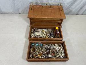 Jewelry Box Full of Assorted Jewelry