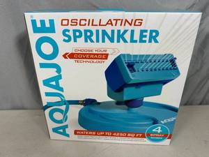 New Aqua Joe Oscillating Sprinkler
