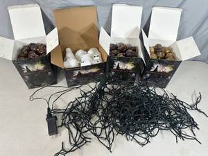 4 NewUsed Battery Halloween Themed LED Light Strings with Remotes