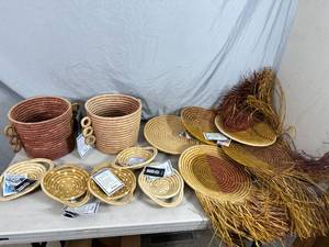 Decorative Baskets, Woven Dishes, Woven Plates