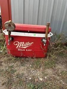 Miller High Life Cooler with 2 Bar Taps
