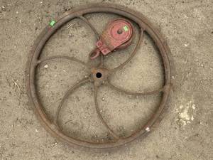 Vintage Metal Wheel and Pully