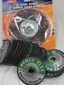 22 NEW INDUSTRIAL METAL BLADES  WIRE WHEEL