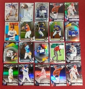 lot 14 image: (20) Bowman Prospect Cards - Includes Bobby Witt