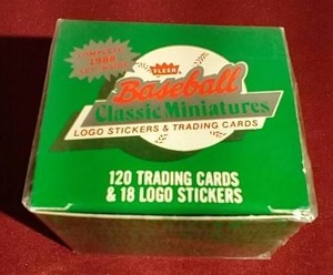 lot 18 image: 1988 Fleer Classic Miniatures Complete Set - Factory Sealed