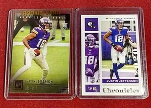 lot 31 image: (2) 2020 Chronicles Justin Jefferson Rookie Cards