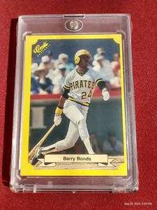 lot 37 image: 1987 Classic Update Barry Bonds Rookie Card