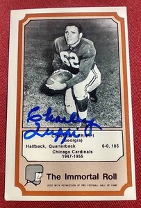 lot 42 image: Vintage Autographed (In Person) Charley Trippi Card