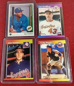 lot 46 image: (4) Baseball Superstar Rookie Cards