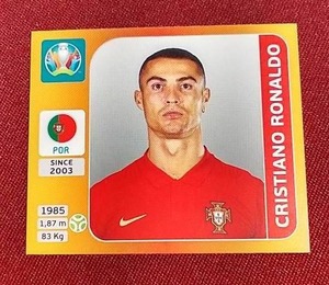 lot 52 image: 2021 Panini Cristiano Ronaldo Sticker
