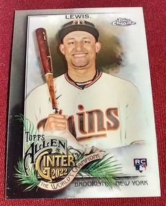 lot 55 image: 2022 Allen & Ginter Chrome Royce Lewis Rookie Card