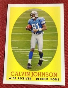 lot 64 image: 2007 Topps Calvin Johnson Rookie Card
