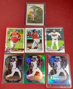 lot 74 image: (7) Royce Lewis Cards - Prospects, Prizms, Etc