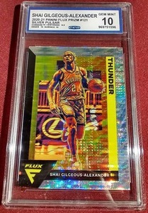 lot 98 image: 2020-21 Flux Shai Gilgeous-Alexander Silver Pulsar Prizm - CCG 10