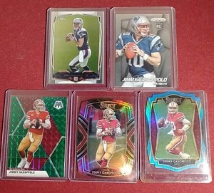 lot 99 image: (5) Jimmy Garoppolo Cards - Rookies & Prizms