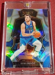 lot 103 image: 2022-23 Select Luka Doncic Silver Prizm Premier Level Card