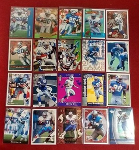 lot 105 image: (20) Barry Sanders Cards