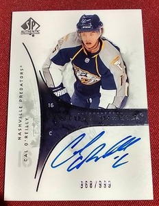 lot 109 image: 2009-10 SP Cal OReilly Autograph Card - #d999
