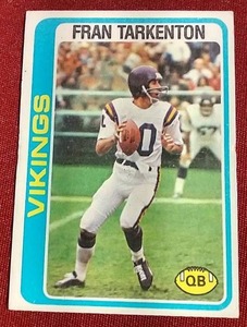 lot 125 image: 1978 Topps Fran Tarkenton Card