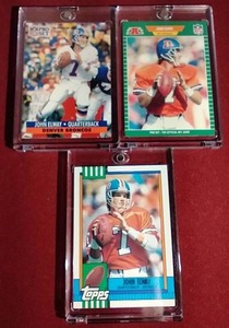 lot 127 image: (3) John Elway Cards